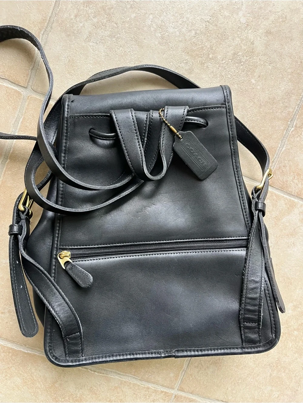 Vintage Coach Large Daypack Backpack ( Style 9791)